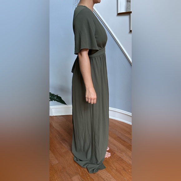 Tobi olive green high low dress - Picture 6 of 10